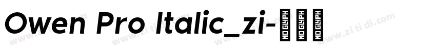 Owen Pro Italic_zi字体转换